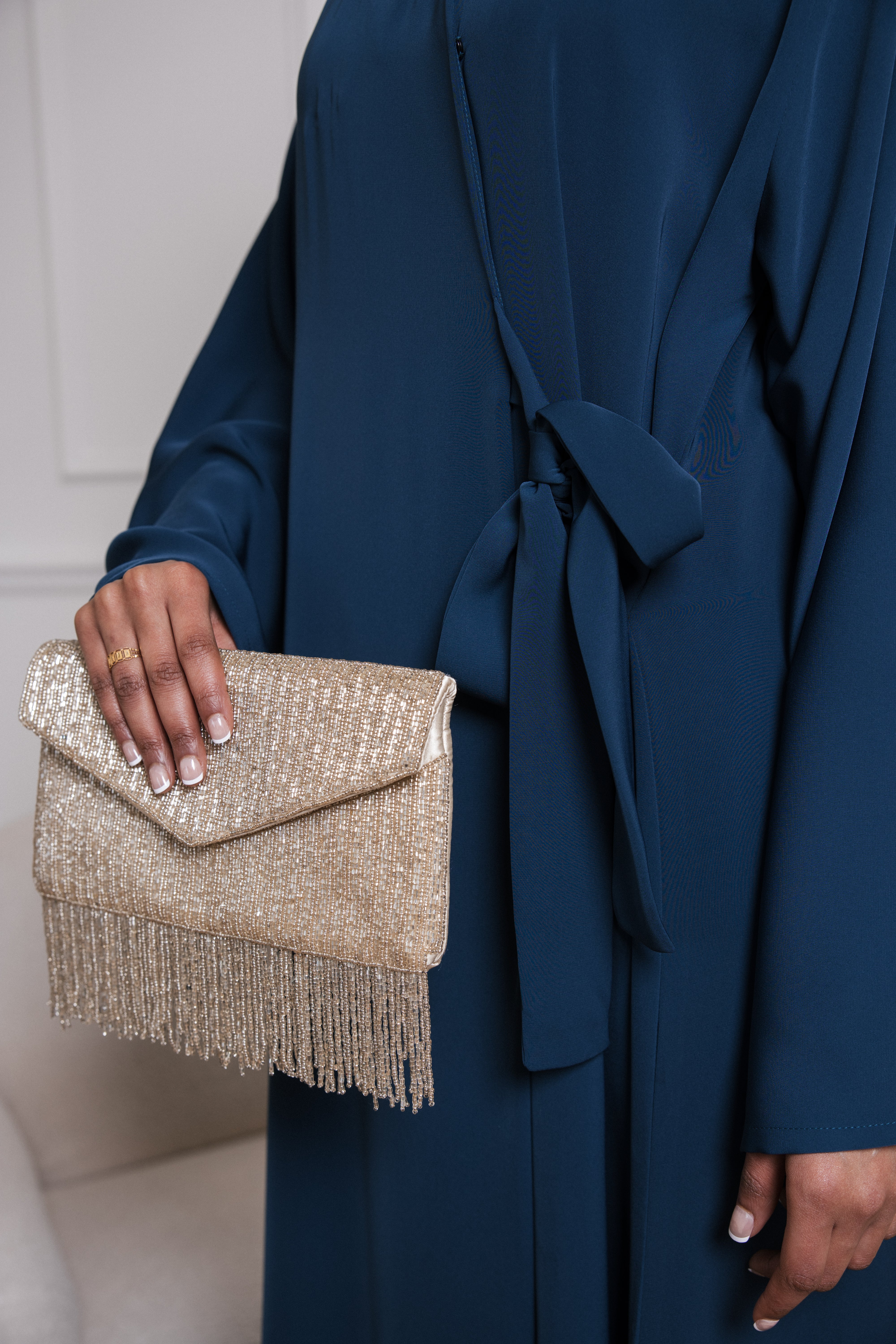 Wrap Abaya - Deep Teal