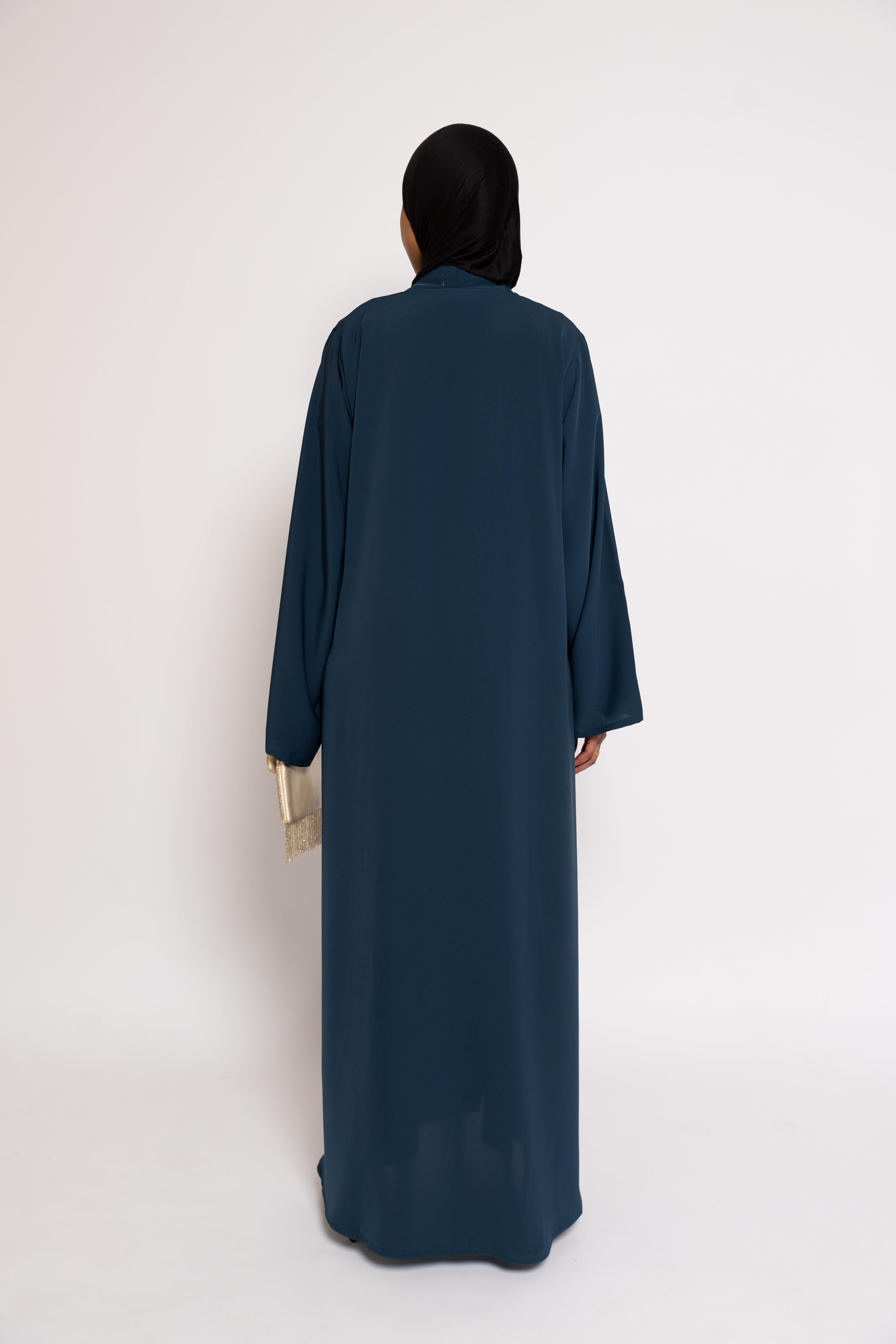 Wrap Abaya - Deep Teal