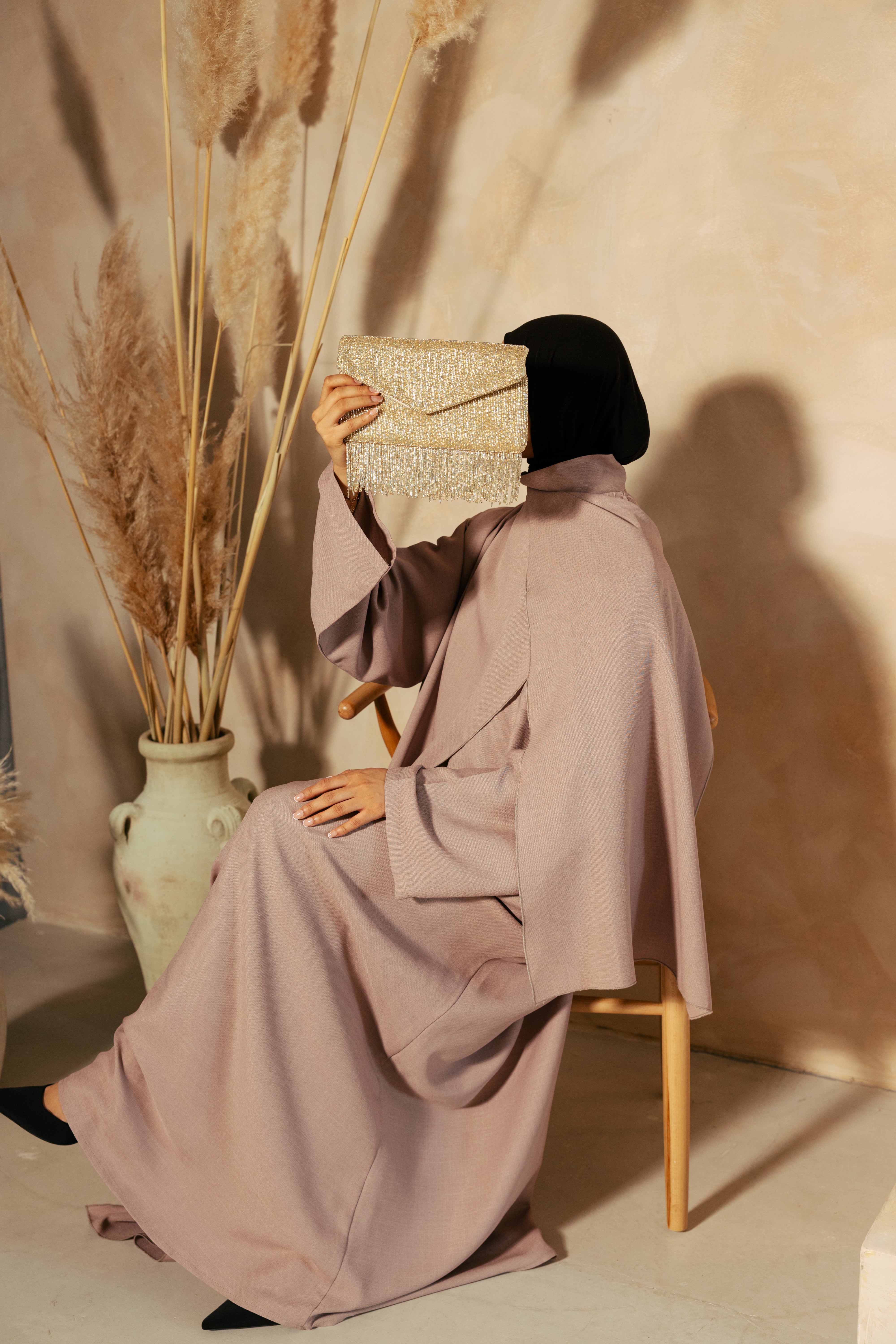 Abaya double - Blush