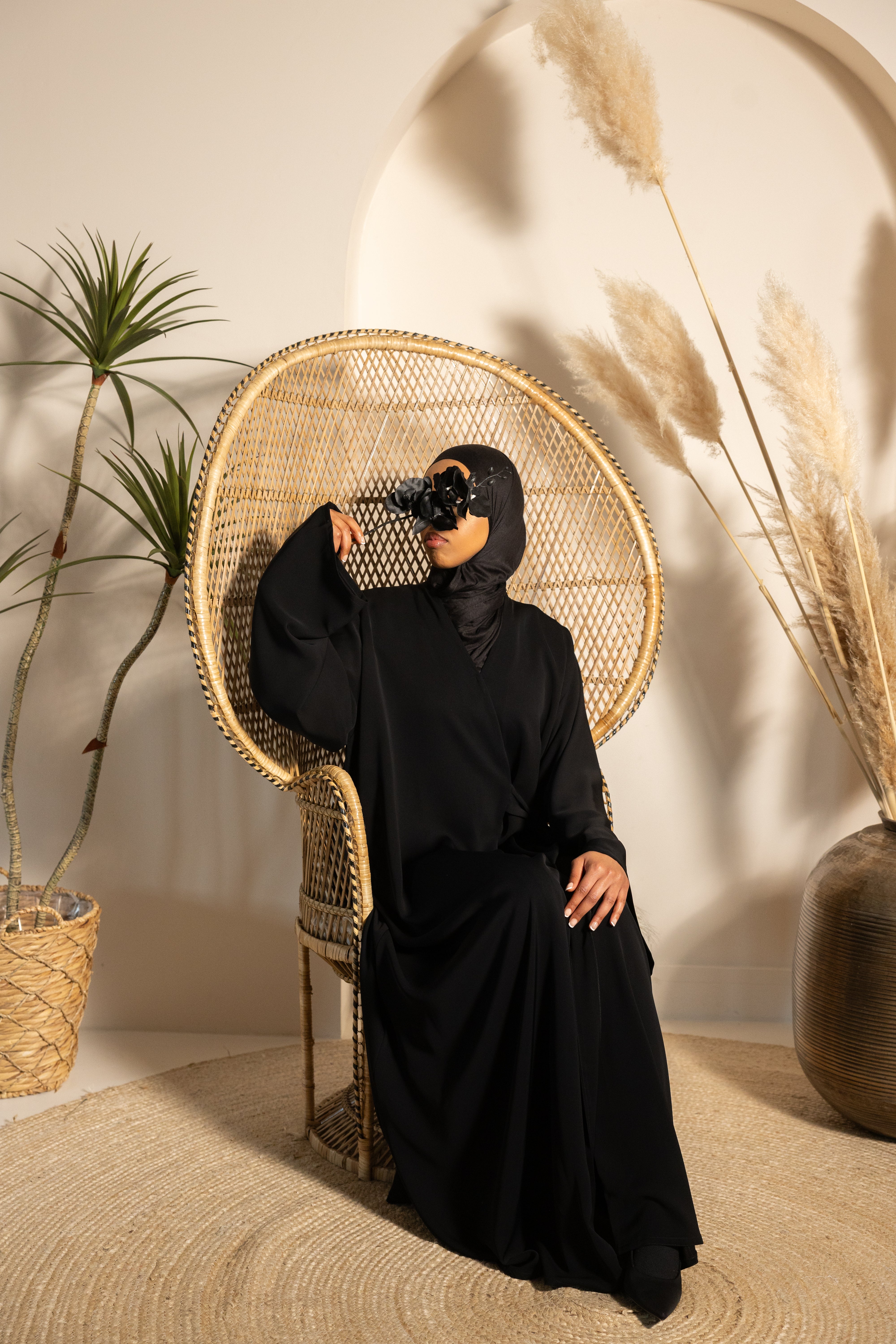 Wrap Abaya - Black
