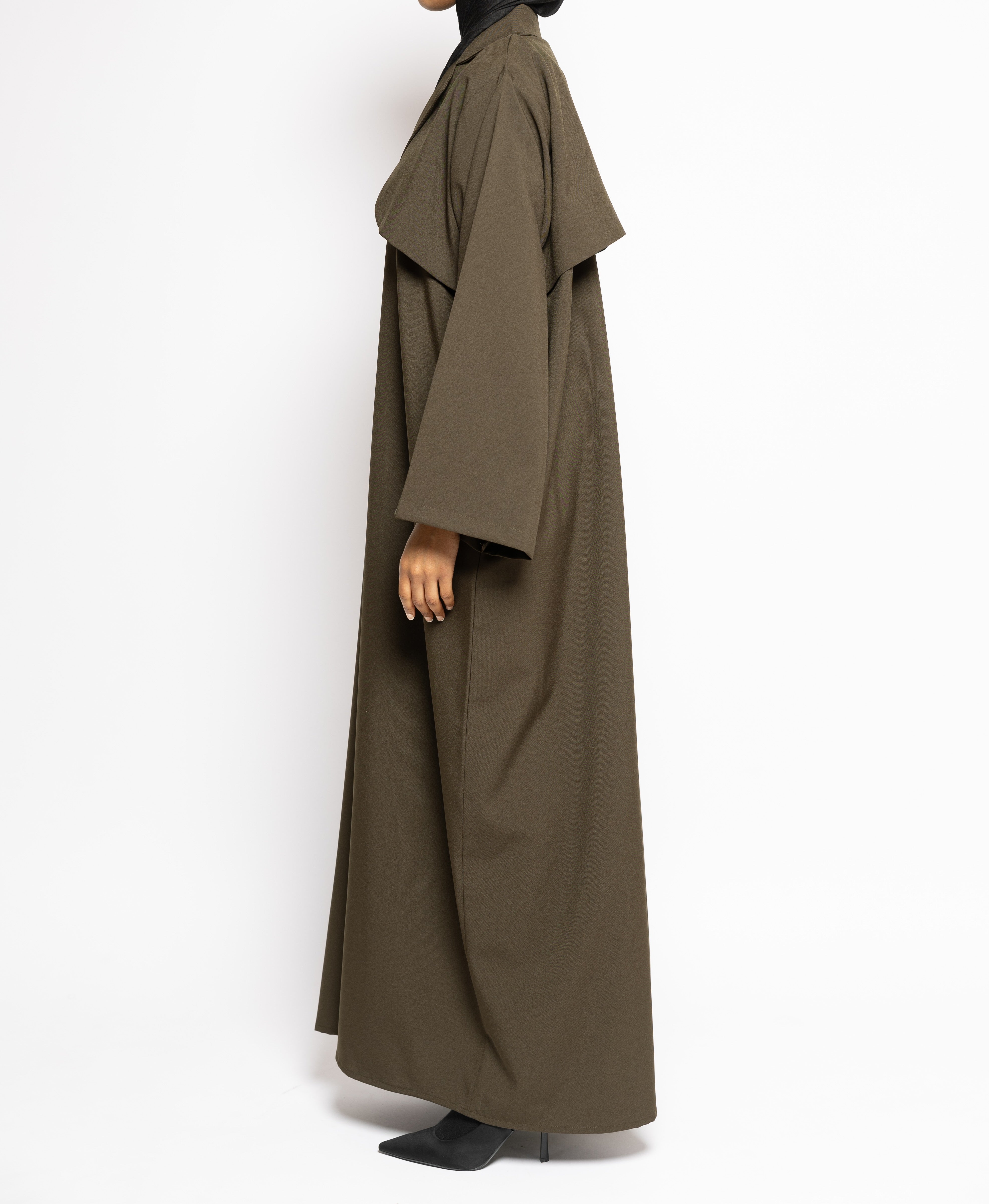Trench Abaya - Khaki