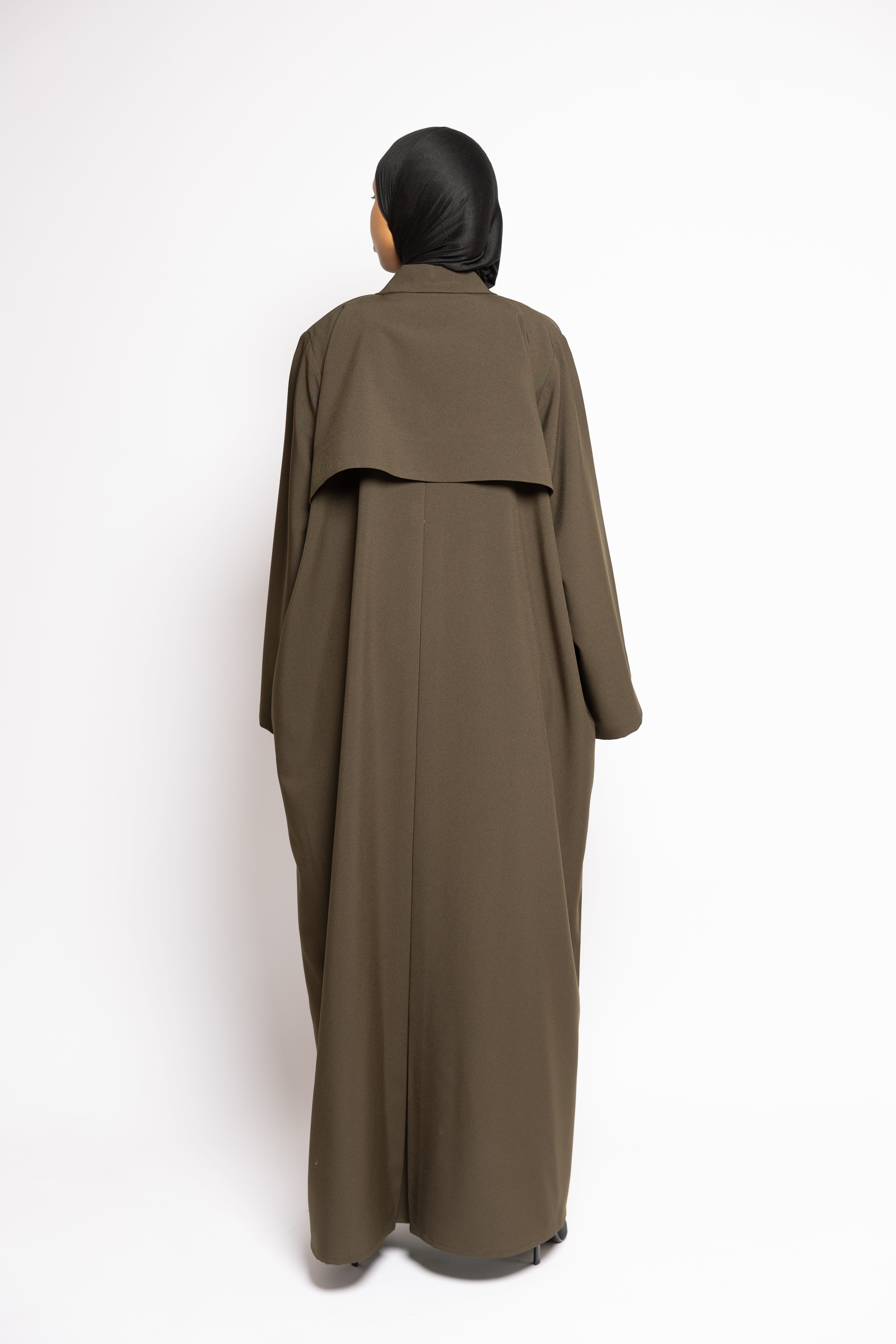 Trench Abaya - Khaki