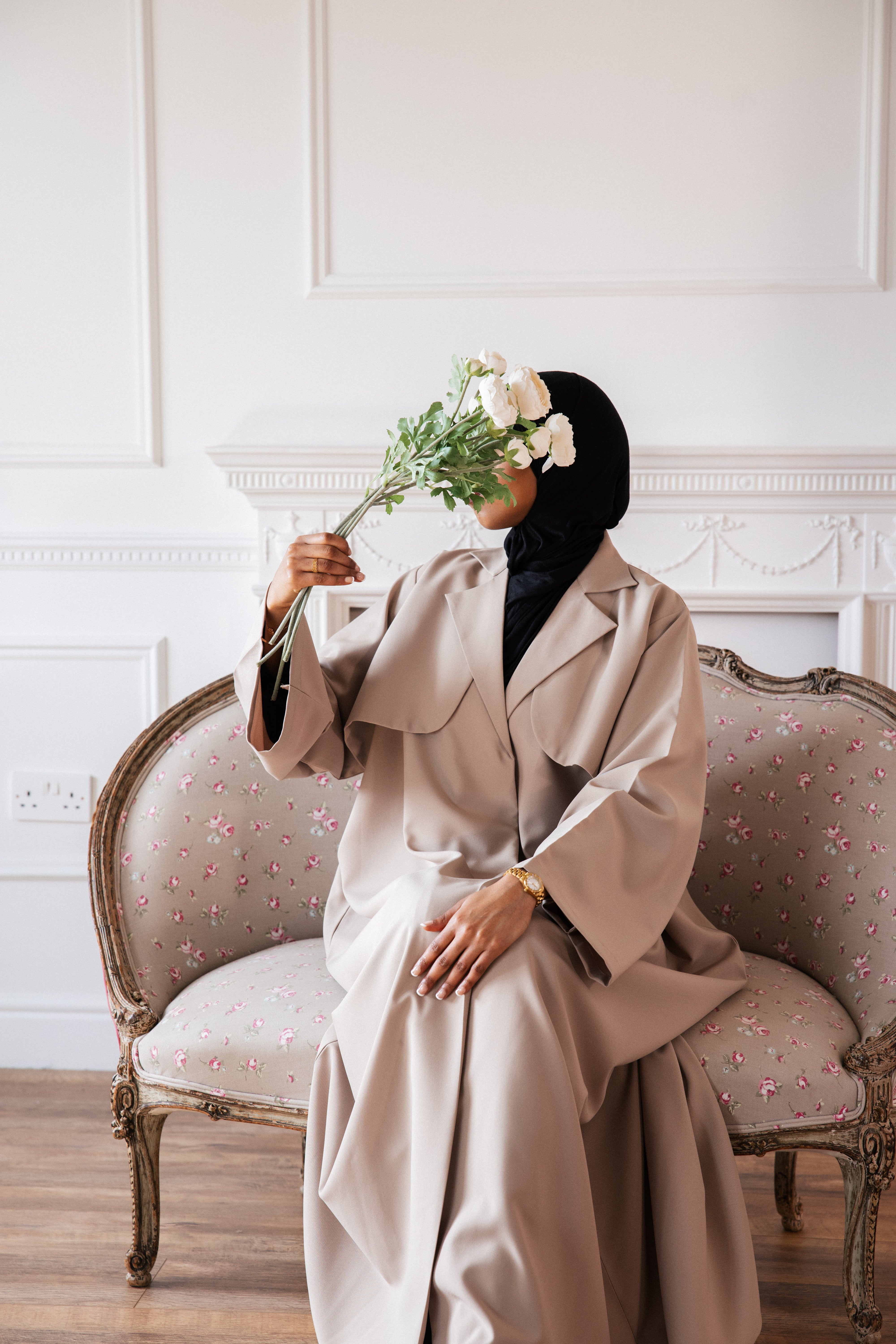 Trench Abaya - Crème