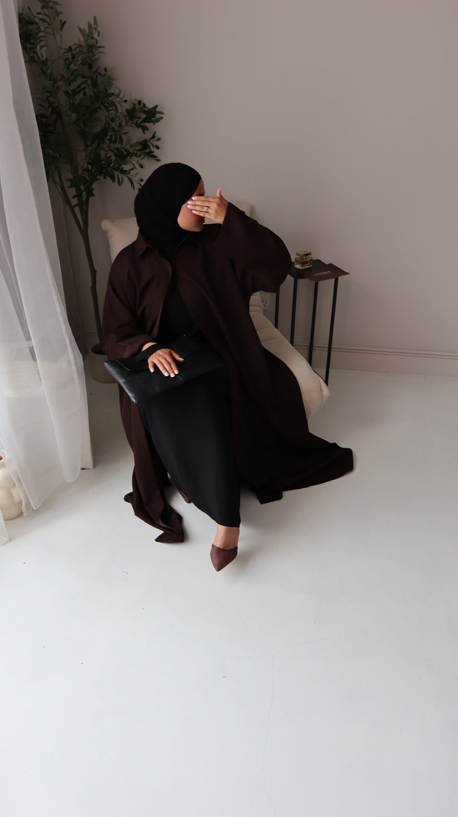 Abaya Shirt Chocolate brown Modest– Effortless Style & Everyday Comfort