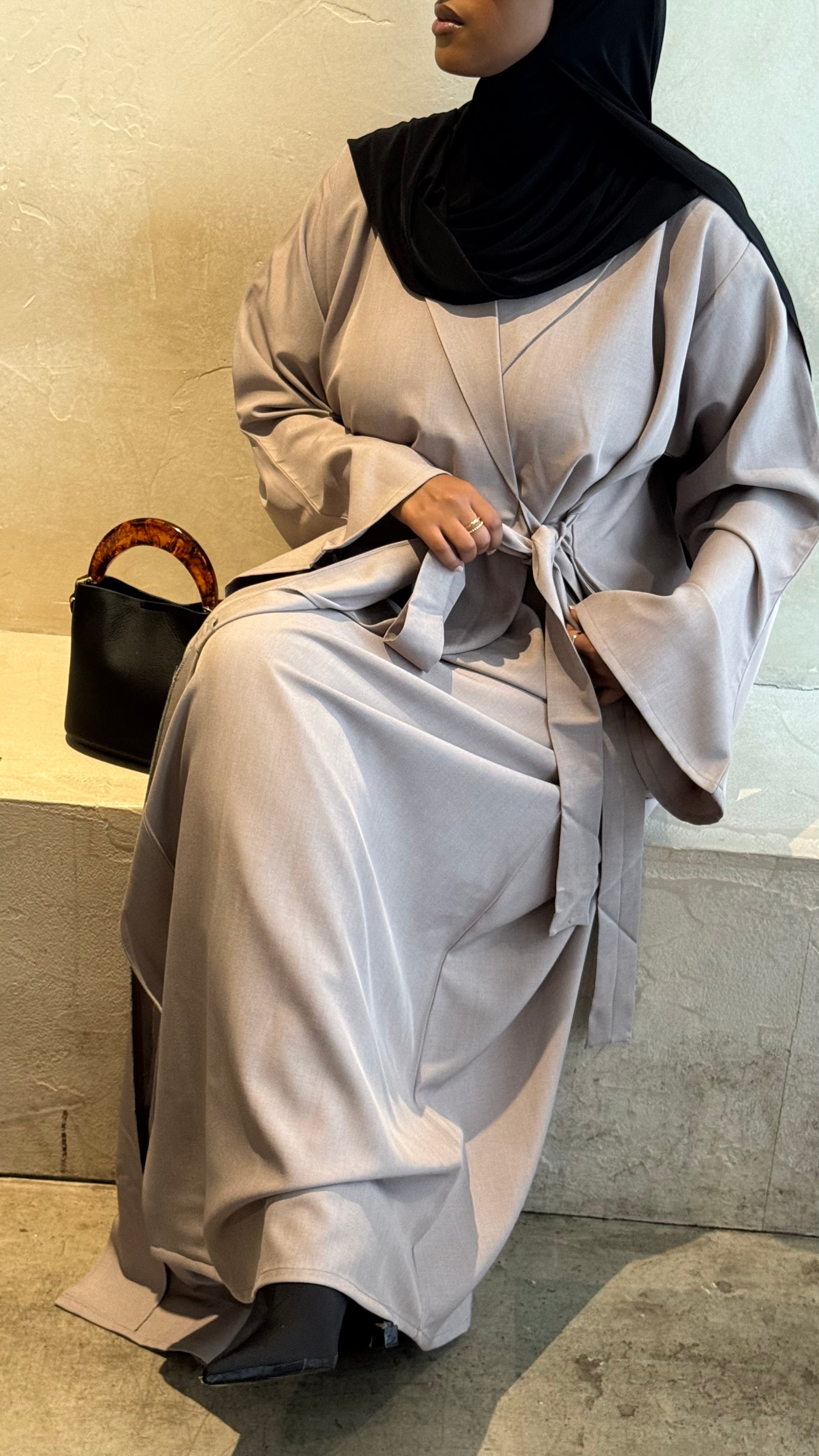 SIDE TIE – ELEGANT MODEST | PREMIUM TOUCH | PINK MAUVE