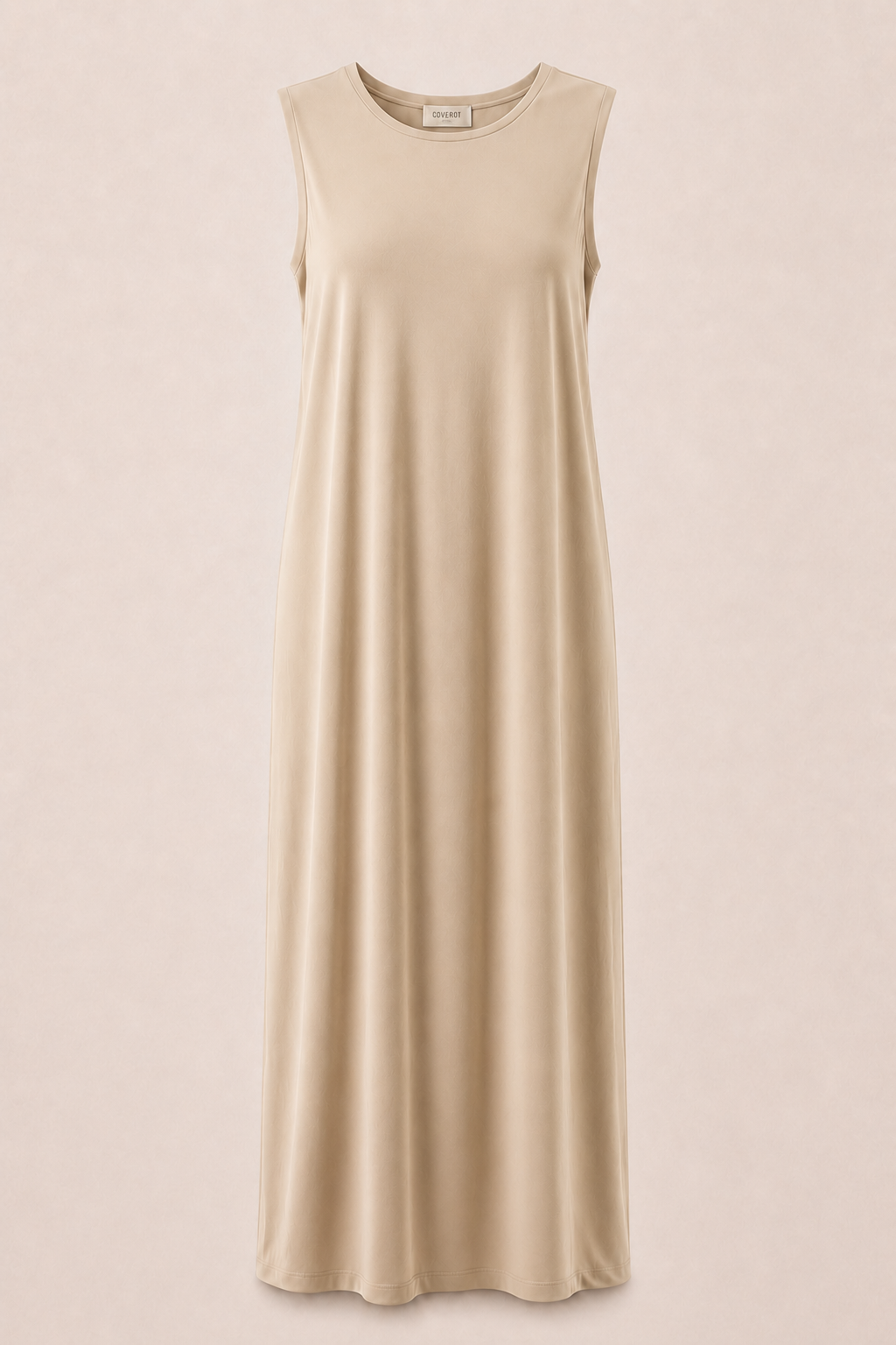 Premium Slip Dress - Beige