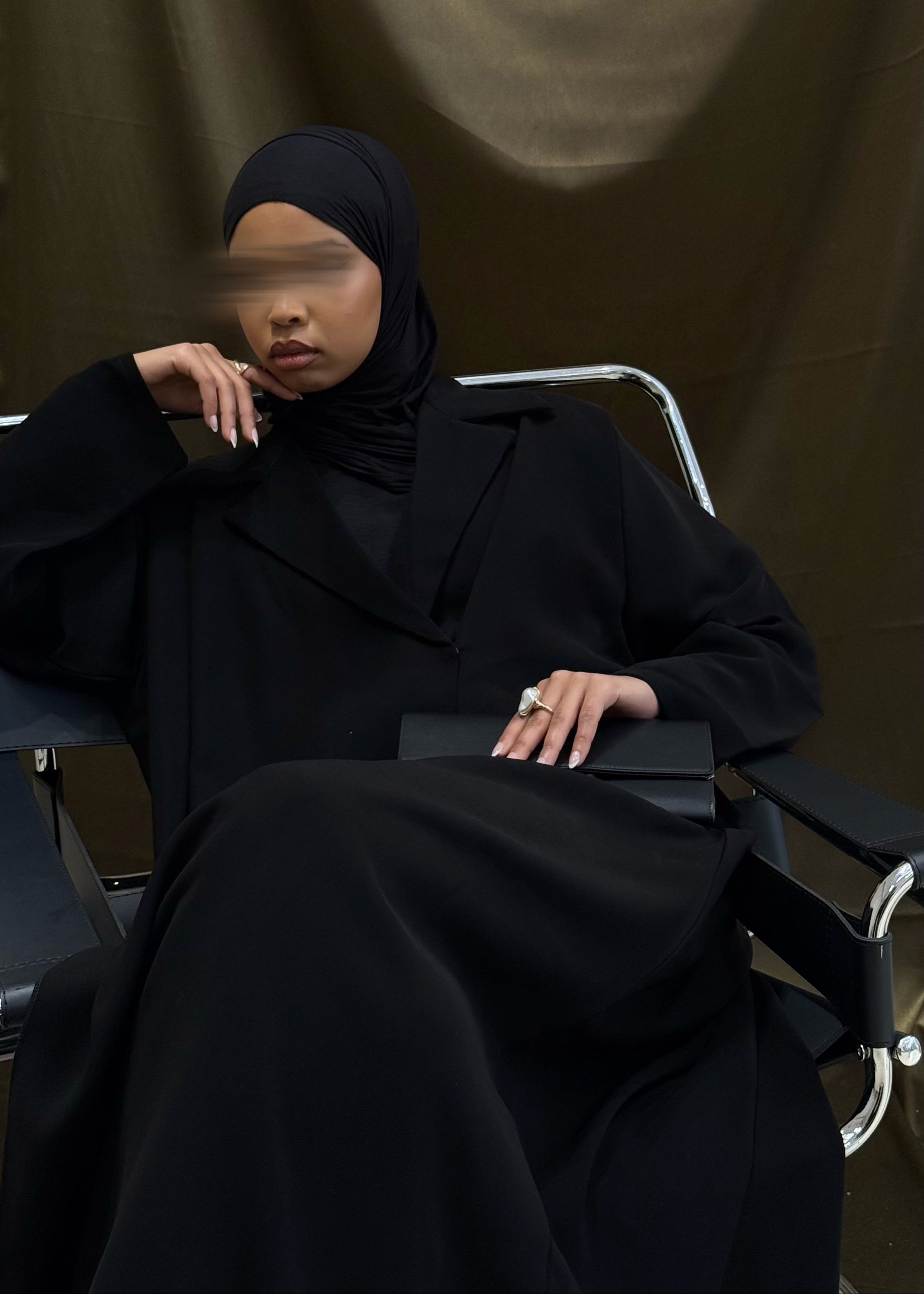 Blazer Abaya - Black