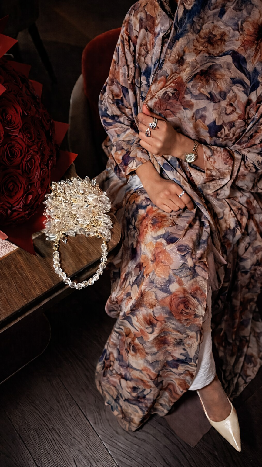 Zaria Cream – Bisht Abaya