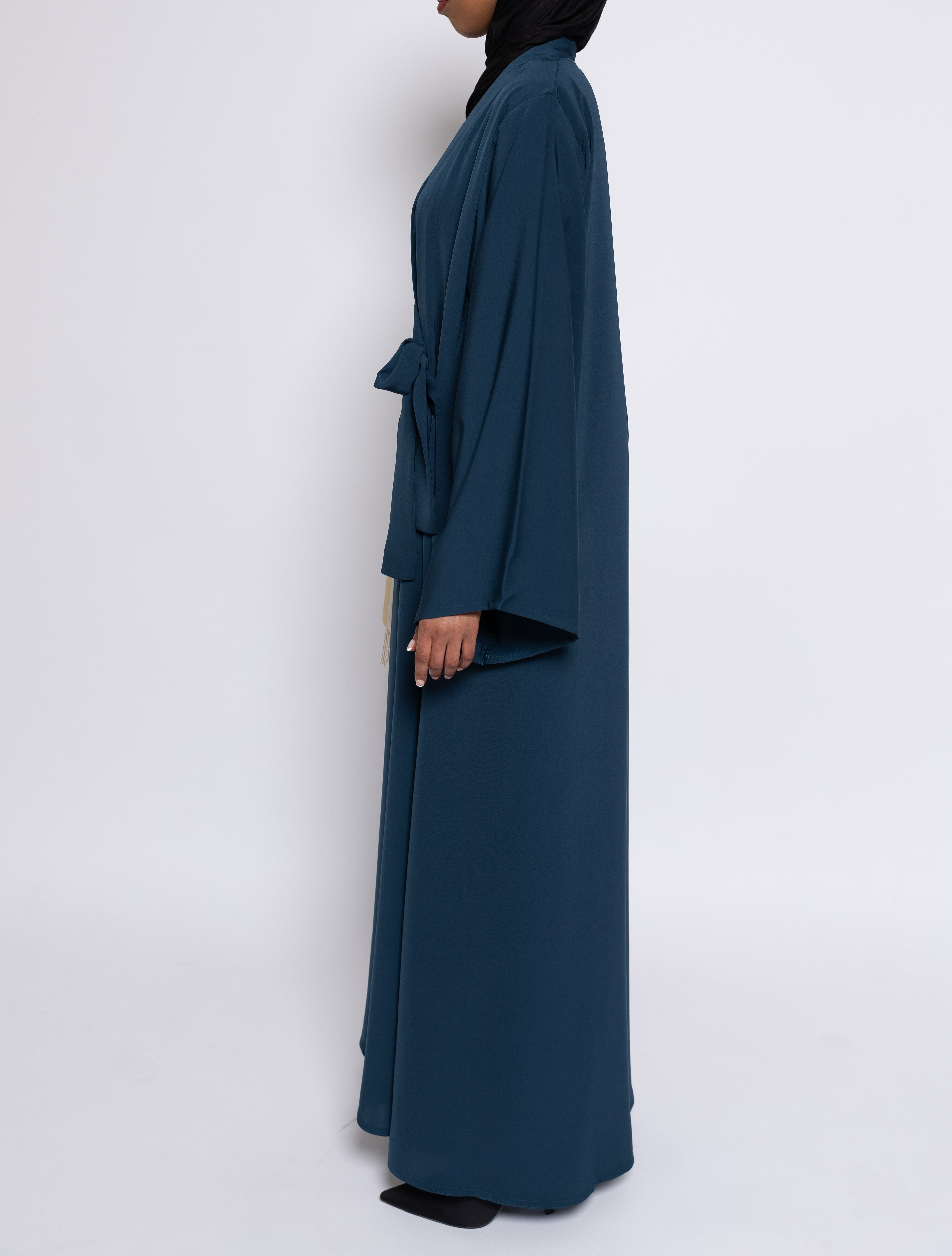 Wrap Abaya - Deep Teal