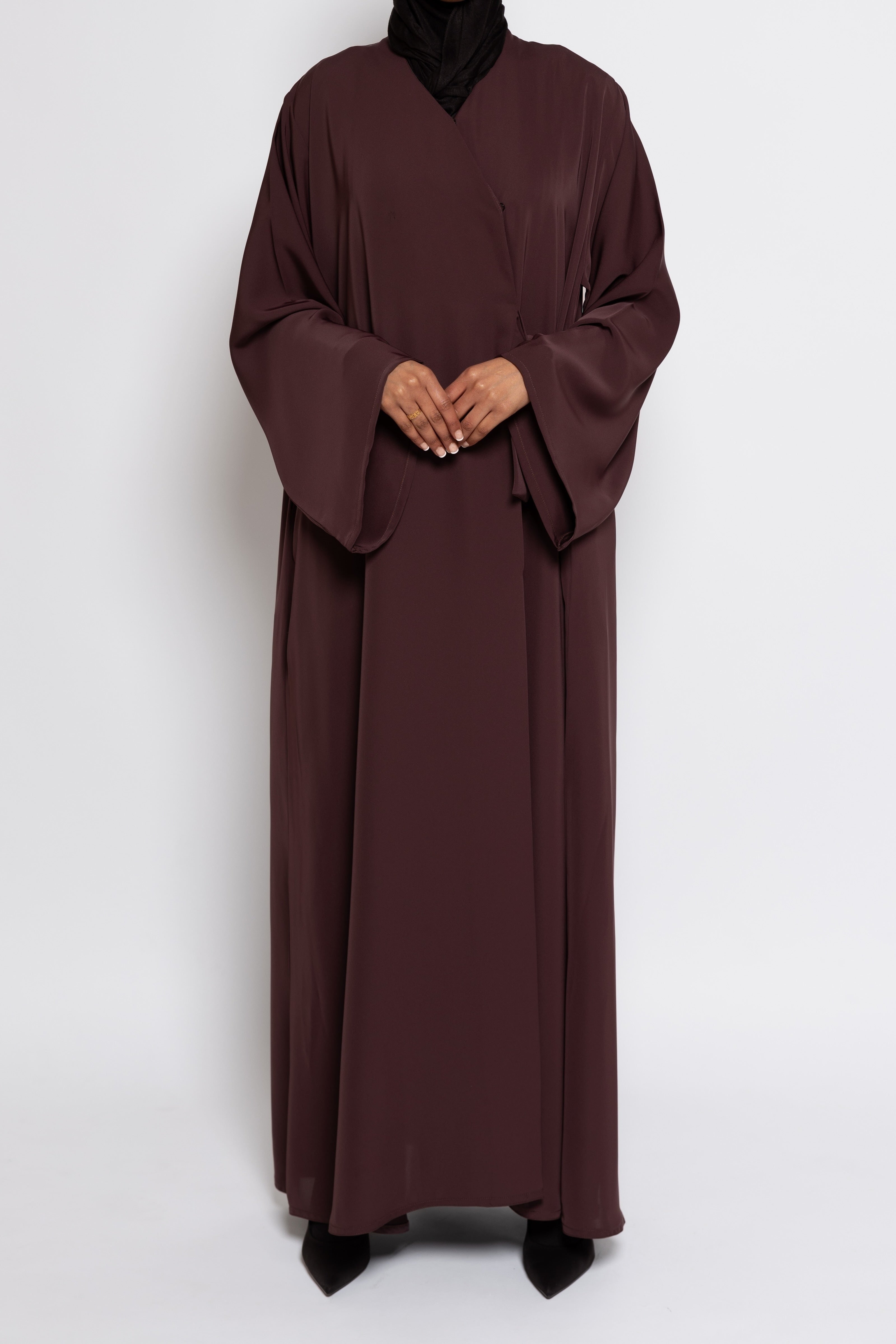 Wrap Abaya - Maroon