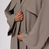 Trench Abaya - Greige