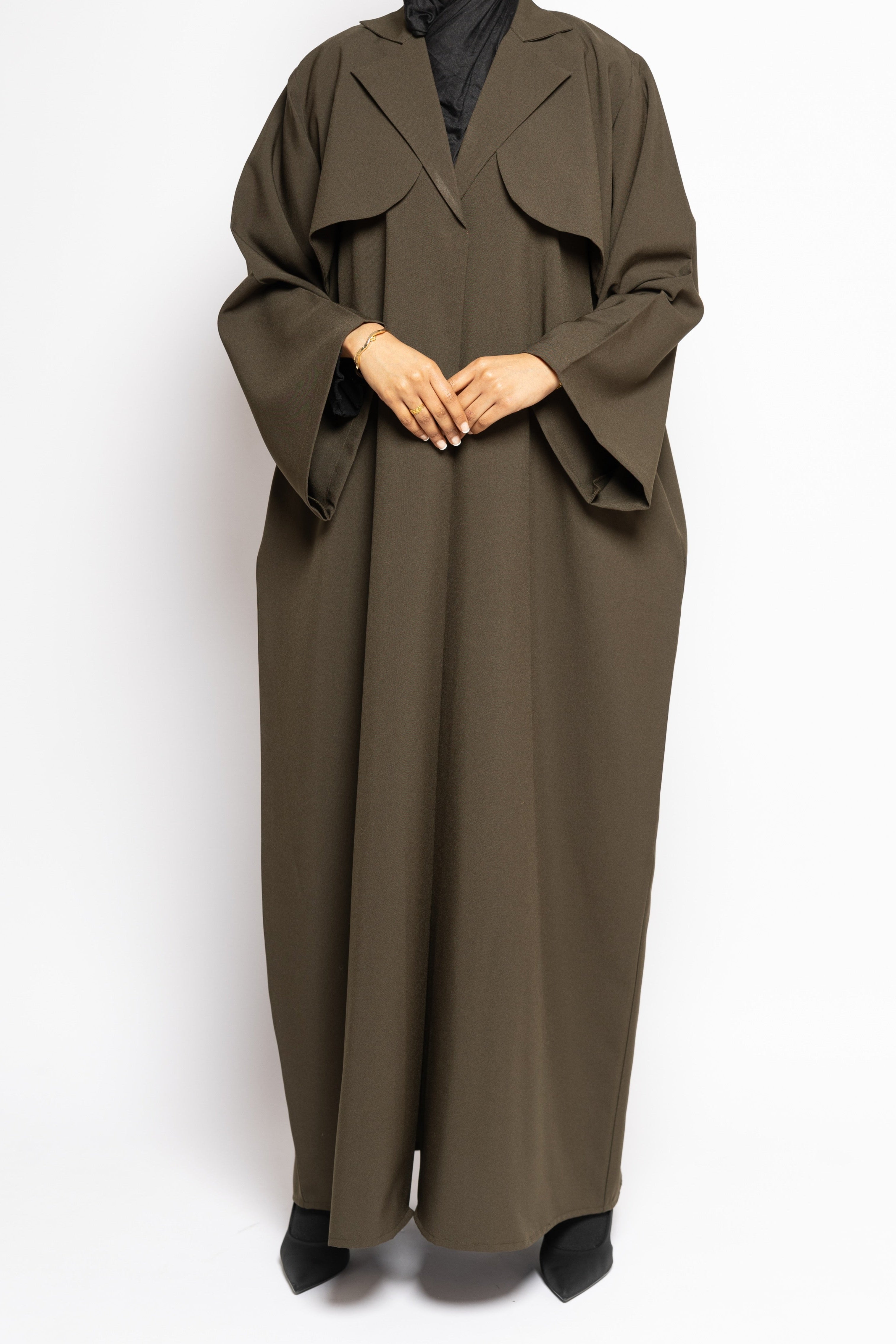 Trench Abaya - Khaki