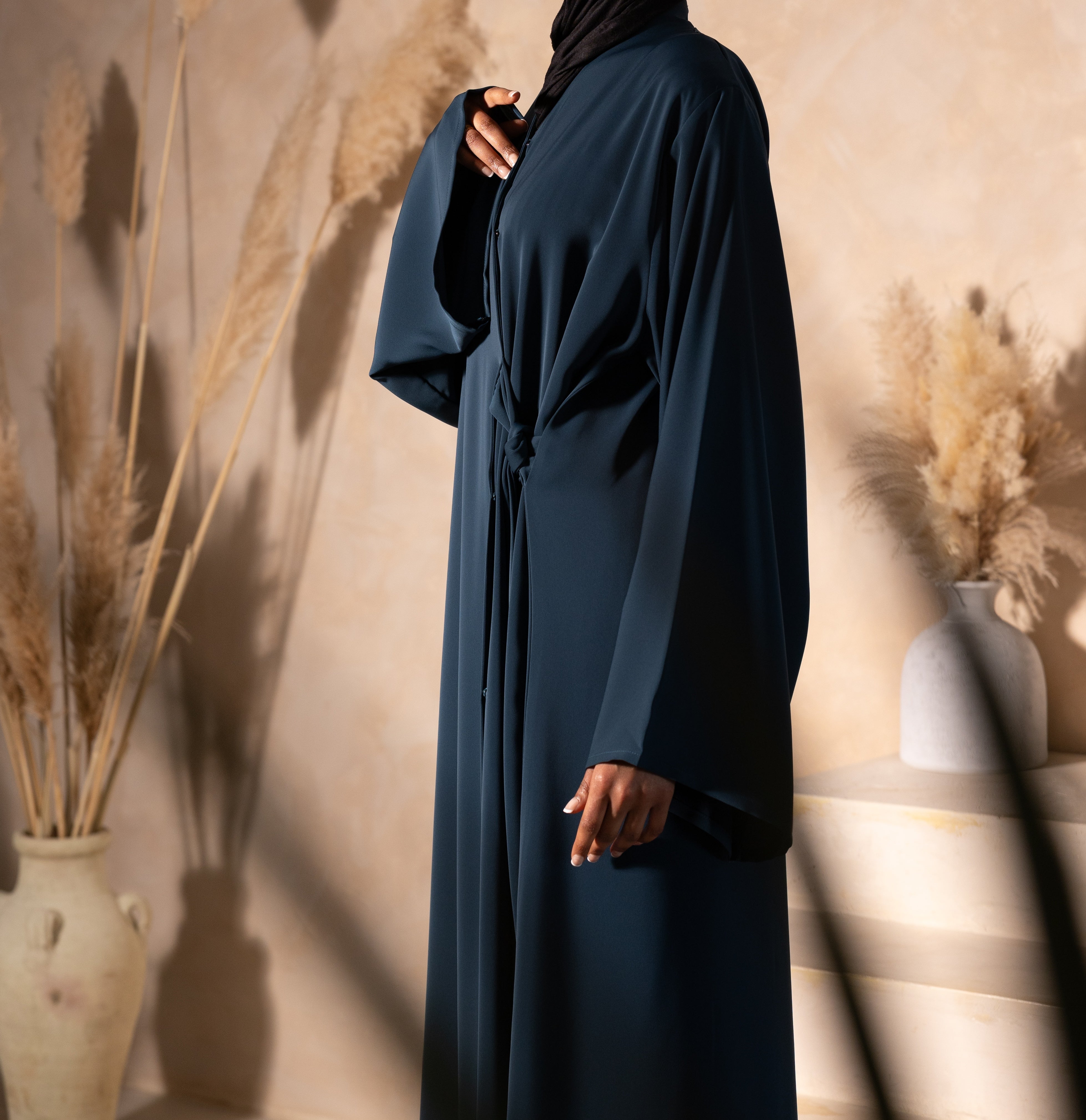 Wrap Abaya - Deep Teal
