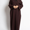 Trench Abaya - Mahogany