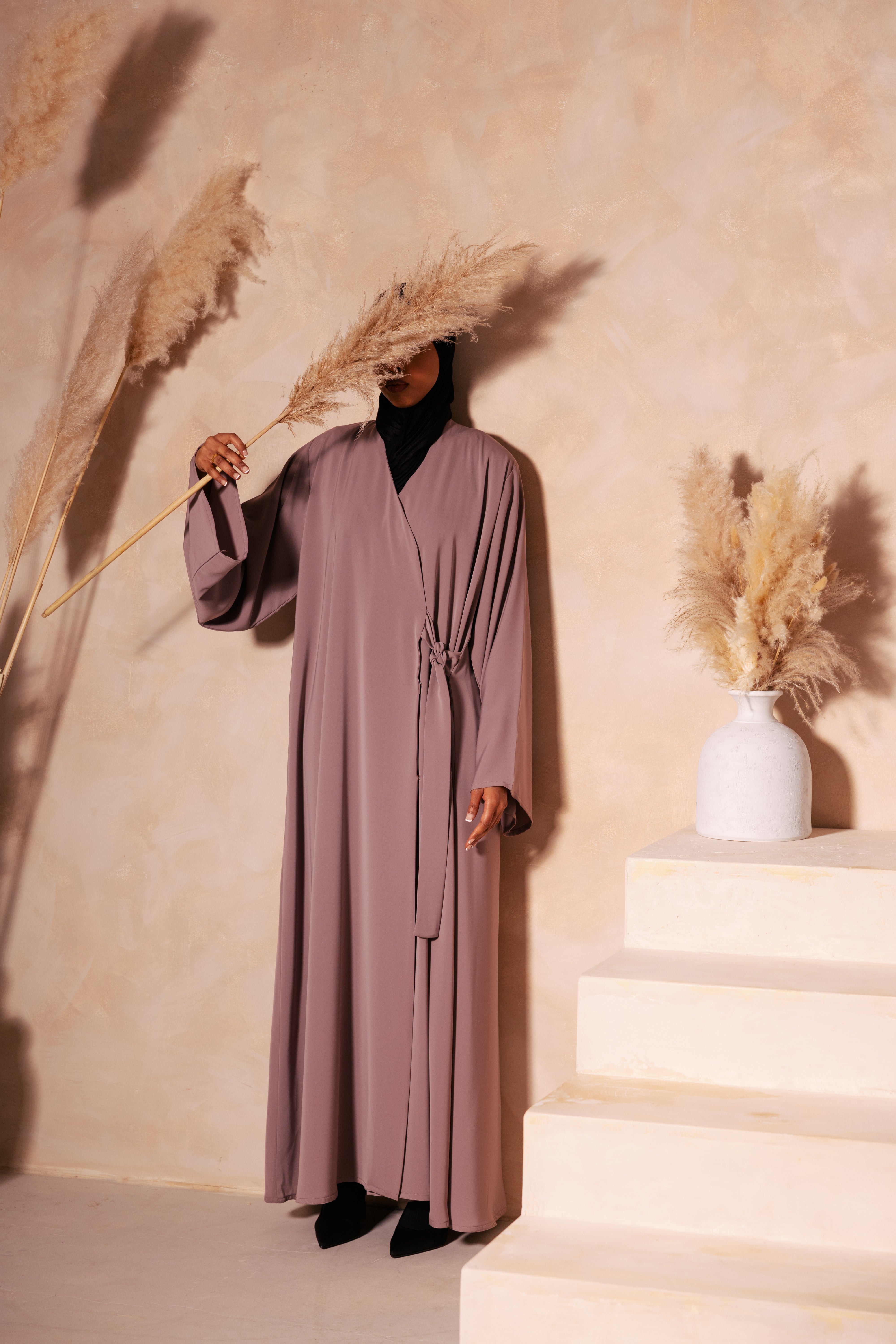 Wrap Abaya - Blush
