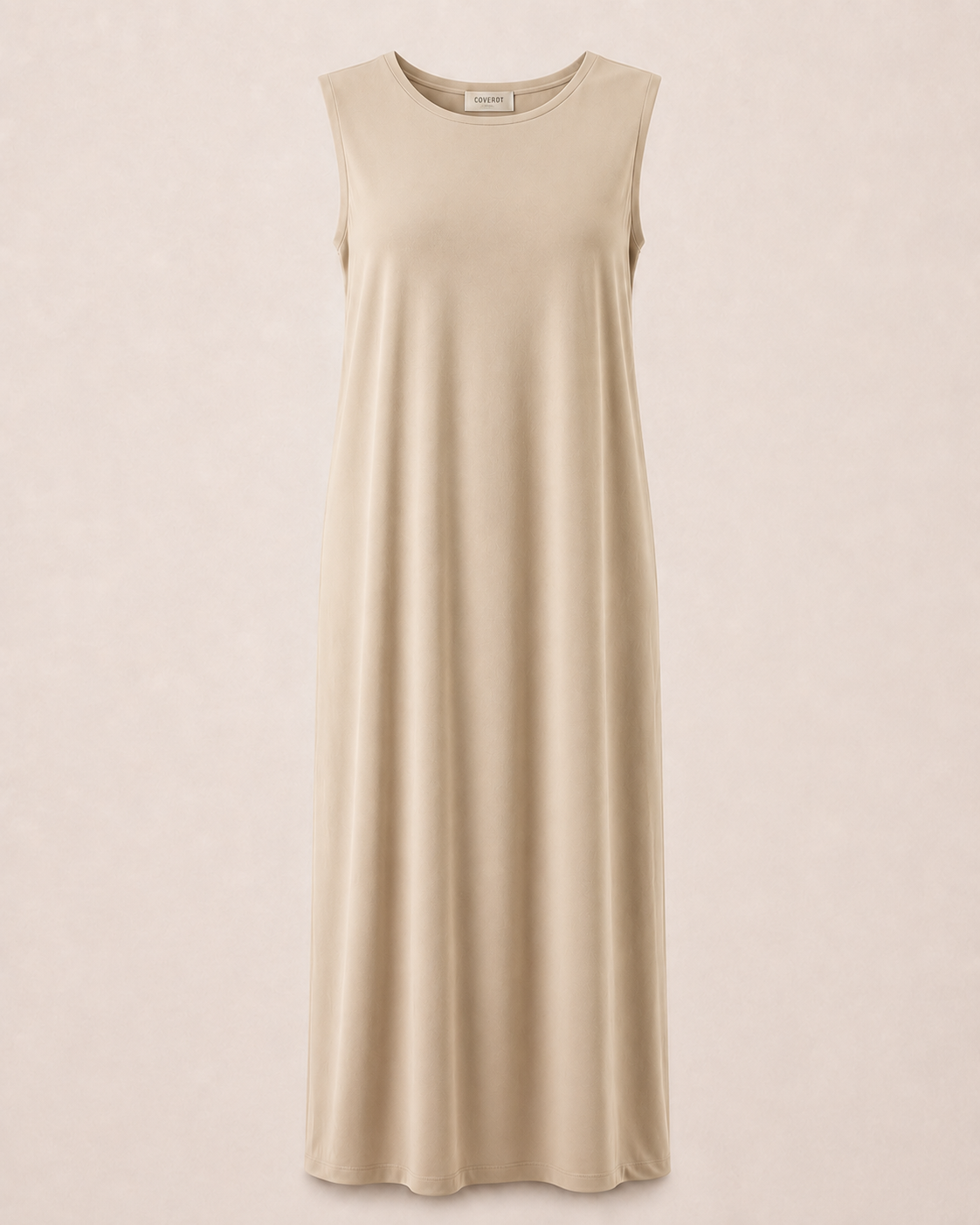 Premium Slip Dress - Beige